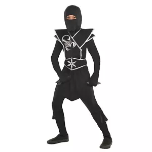 Amscan Black ops Ninja Scorpion Warrior Childs Boys Halloween Costume 8400556 - Picture 1 of 3