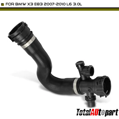 全新散热器冷却液软管适用于宝马 X3 E83 2007 2008 2009 - 2010 L6 3.0L 上侧 — 第 1/4 张图片