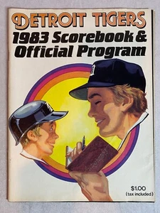 LIBRO DE MARCADORES Y PROGRAMA OFICIAL DE LOS TIGRES DE DETROIT 1983 vs. Milwaukee Brewers-O - Imagen 1 de 3