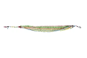 nECKLACE VINTAGE MULTISTRAND PASTEL EASTER COLORED GLASS BEAD JEWELRY neocurio - Picture 1 of 6