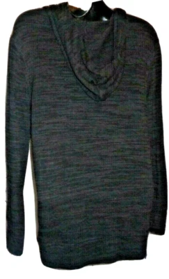 Genuino Antiguo Azul Marino NIÑAS XL Sudadera con Capucha Suéter Talla 14-16 Textura Carbón Top Foto 1 de 4