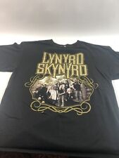 Lynyrd Skynyrd 2015 World Tour T Shirt Band Photo Black and Gold Size XL
