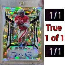 2023 Leaf Metal Draft 1 of 1 Gold Auto Autograph Joe Montana #1/1 San Fran 49ers