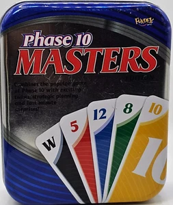 Fundex Phase 10 Masters Edition Card Game 2009 in Tin 100% COMPLETE & MINT! - Picture 1 of 2