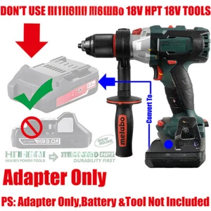 1 Adapter for Older Metabo 18V LTXBL Tool, Compatible with Milwaukee M18 Battery - Picture 1 of 3