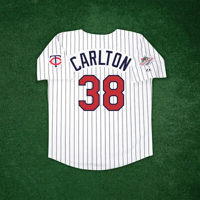 Мужская футболка Стива Карлтона 1987 Minnesota Twins World Series Cooperstown домашняя - Изображение 1 из 4