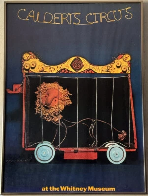 ALEXANDER CALDER VINTAGE ARTE MODERNO CIRCO LITOGRAFÍA CARTEL ANTIGUO MUSEO WHITNEY Foto 1 de 4
