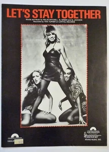LET'S STAY TOGETHER Sheet Music TINA TURNER 1984 - Picture 1 of 2