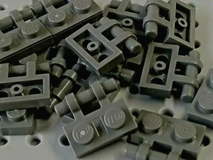 Placa Lego con mango (puentes alineados con pernos) 1x2 [2540] moderno gris oscuro x16 - Imagen 1 de 9