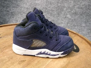 Nike Toddler's Air Jordan 5 Retro SE Midnight Navy Sneakers Size 7C FN5454-400 - Picture 1 of 9