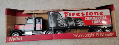 Nylint Silver Knight 18 Wheeler Firestone Tires semi trailer New In Box USA #345 - Image 1 of 4