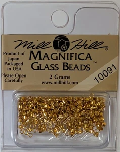 Mill Hill Magnifica Perlen #10091 Goldnugget 2g Packung eingestellt Neu aus altem Lagerbestand - Bild 1 von 2