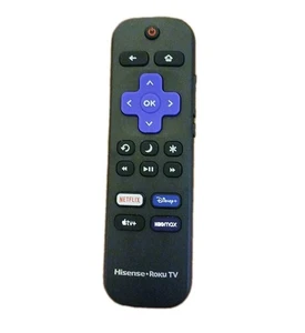 Hisense Roku TV Remote Control RC-ALIR 3226001217 Netflix HBO Apple+ Disney+ - Picture 1 of 4