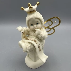 Department 56 Snowbabies Do What You Love Figurine Angel Gold - Picture 1 of 10