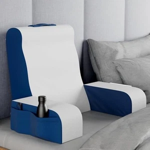 Kolbs Wedge Reading Cushion, Back Pillow for Bed Sitting Up, Cushion with Arm... - Picture 1 of 10