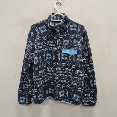 Patagonia Synchilla Snap T Fleece Pullover Wandering Sunshine Dye Blue Small - Image 1 of 4