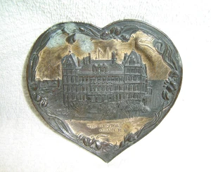 Bandeja de corazón de recuerdo del Capitolio del Estado de Nueva York de Albany - Imagen 1 de 9