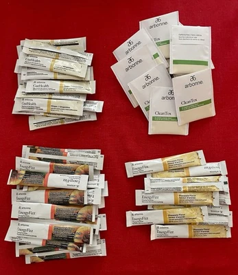 Barras energéticas Arbonne Fizz/salud intestinal/tox limpio.  Lote Mixto.  61 artículos en total. Foto 1 de 4