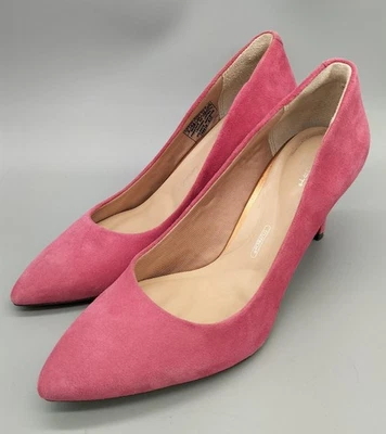 Zapatos de salón Rockport tacón punta punta rosa gamuza damas talla rara US6 23,0 cm Foto 1 de 4