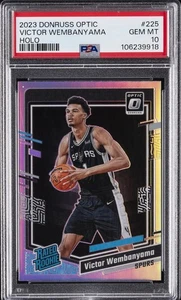 2023 PANINI DONRUSS OPTIC HOLO #225 VICTOR WEMBANYAMA PSA 10 - Picture 1 of 2