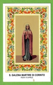 Santino Holy Card Image Pieuse  Heiligenbild S.Galena Martire di Corinto - Bild 1 von 1