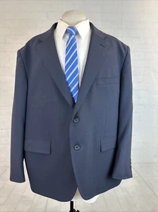 Hockerty Loro Piana Men’s Suit 50R 47X25 Navy Blue Super 120s Big & Tall $3,987 - Picture 1 of 12