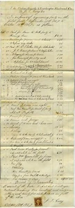 RAILROAD – CEDAR RAPIDS & BURLINGTON RR MANUSCRIPT EXPENSE ENGINEERING PARTY – 1 - Picture 1 of 1