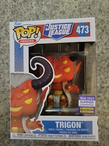Funko Pop Trigon 473 Liga de la Justicia 2023 Exclusivo Convención de Verano Nuevo - Imagen 1 de 6