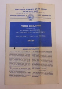 Regulaciones federales vintage de 1965 - Imagen 1 de 1