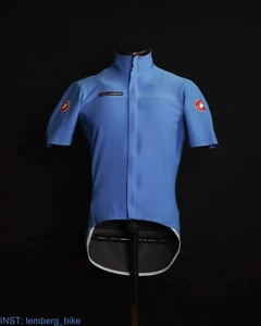 Castelli Rosso Corsa Windstopper Cycling Jersey Gabba Blue size M - Picture 1 of 18