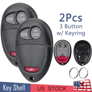 2 3btn Keyless Entry Remote Key Fob Case Cover for Hummer H3 2006-2010 L2C0007T - Picture 1 of 10