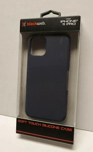New BlackWeb Soft Touch Silicone Case for Apple iPhone 11 Pro 5.8" Screen - Picture 1 of 2