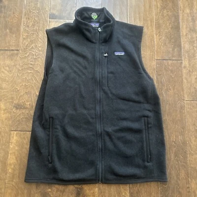 Patagonia Better Sweater Fleece Vest Mans XL Charcoal Black Full Zip - Image 1 of 4