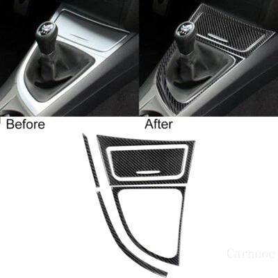 Juego de molduras interiores panel de cambio de marchas de fibra de carbono 5 piezas para BMW 125i 128i 135i Foto 1 de 4