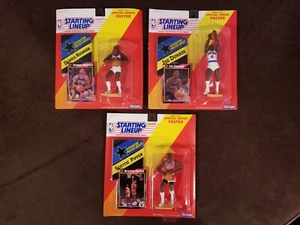 🏀1992 KENNER SLU Starting Lineup NBA LOT: Scottie Pippen + D Rodman + J Dumars - Picture 1 of 14