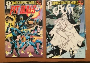 COMICS’ GREATEST WORLD: ARCADIA 1 2 3 4 (X, Pit Bulls, 1st Ghost, Monster) 1993 - Foto 1 di 3