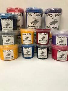 Screen Printing Waterbased Ink for Fabric Paper & Card *AMAZING QUALITY & PRICES