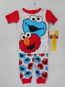 Sesame Street Elmo Pajama Set Toddler Boys Various Sizes NWT