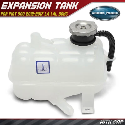 Coolant Expansion Tank Reservoir for Fiat 500 2012-2017 1.4L Naturally Aspirated - image 1 of 4