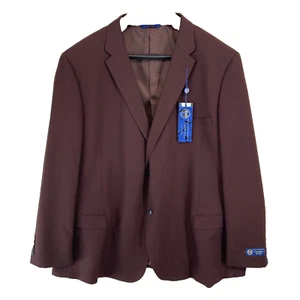 Caravelli Collezione Oxford Italian Design Men Size 58L Suit Jacket NWT $195 - Picture 1 of 9