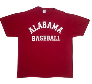 Camiseta de béisbol Russell Athletics Alabama para hombre XL mezcla de algodón carmesí X grande - Imagen 1 de 9