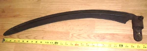 Antique Scythe Sickle blade & HARDWARE huge 28” sword size farm decor reaper - Picture 1 of 5