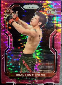 2021 UFC Prizm Brandon Moreno #38 Prizm Rookie RC Pink Pulsar SSP /42 - Picture 1 of 2