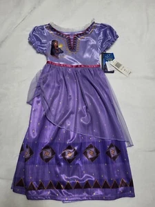 Disney's Girl's Wish Toddler's Fantasy Gown Pajamas Purple 3T - Picture 1 of 3