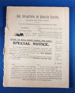 1899 The Awakening of Kohath Sloane: Julia MacNair Wright Illustrated - Foto 1 di 5