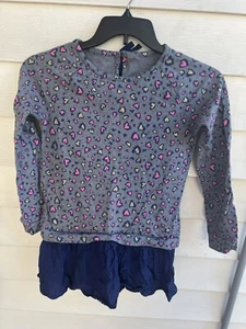 Girls Oshkosh Size 14 Long Sleeve Skirted Top Pullover Sweatshirt Attached Skirt - Picture 1 of 6