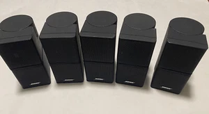 5 Premium Bose Jewel Cube Speakers Only Nice Condition Black In Color Bose Sound - Picture 1 of 7