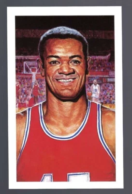 Hal Greer 1992-93 Center Court Hall of Fame Art Postcard #d /10,000 - Image 1 of 2