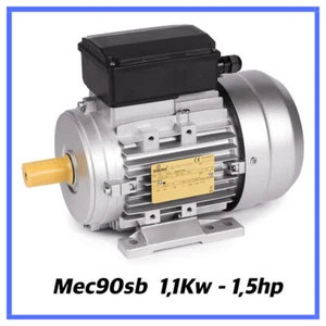Motore elettrico asincrono monofase 1400 giri per compressore mec90sb 4 poli - Foto 1 di 4