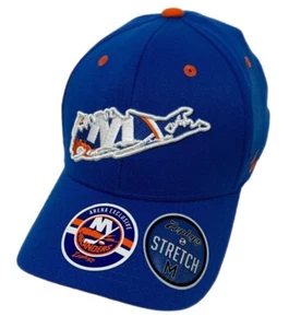 Zephyr NHL New York Islanders RARE "Statement” Curved Bill Stretch Fit Hat NWT - Picture 1 of 6